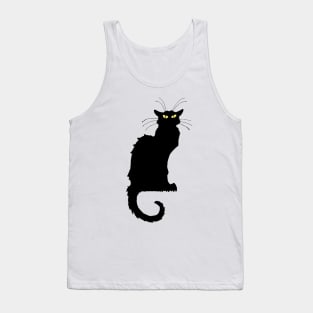 Black Cat Long Whiskers Tank Top